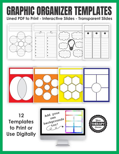 Graphic Organizer Free Printable Note Taking Templates Graphic