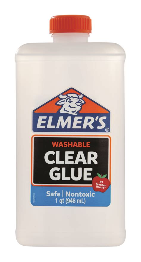Elmers Liquid School Glue Clear Washable 32 Oz