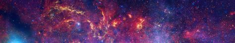 Outer Space Stars Nebulae Multiscreen 5760x1080 Wallpaper High Quality