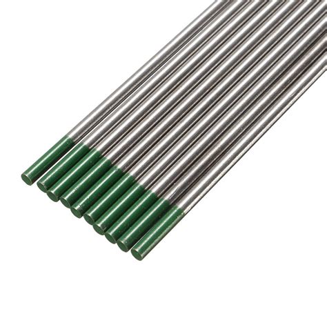 10Pcs 1752 4mm WP Green Welding Tungsten Electrode Welding Electrodes