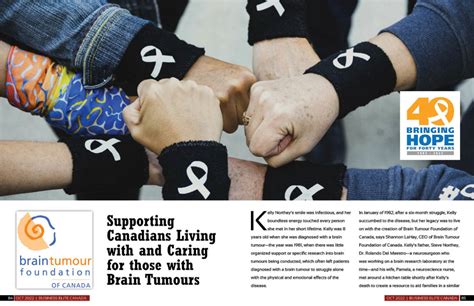 brain tumour foundation of canada business elite canada magazine