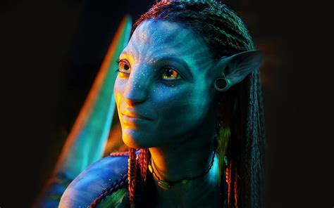 Avatar Neytiri Navi Light On The Face Attention The Character Fil Hd