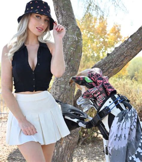 Paige Spiranac Playing With A Mini Skirt X Picture Celebrity Print