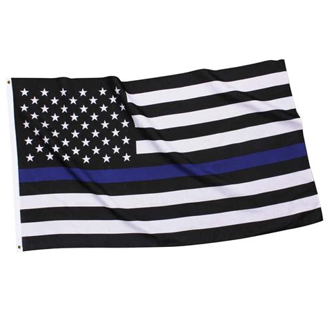 Thin Blue Line 3x5 Ft Police Flag