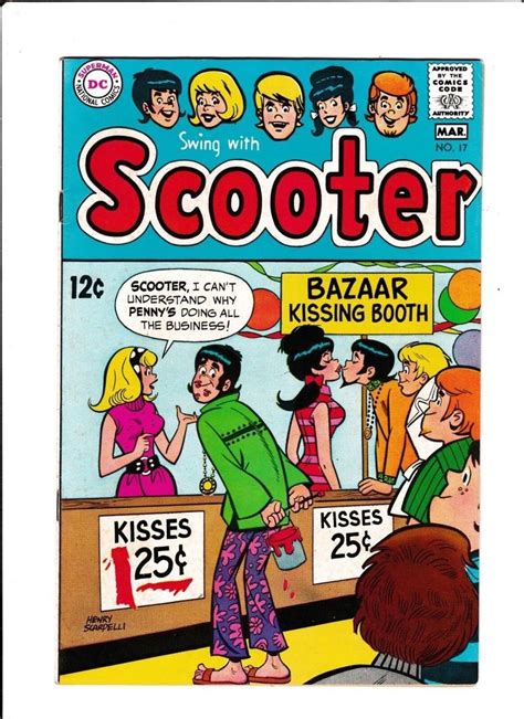 scooter 17 kissing booth cover dc comics silver age vintage