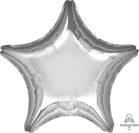 19″ Silver Star Foil Hico Balloons