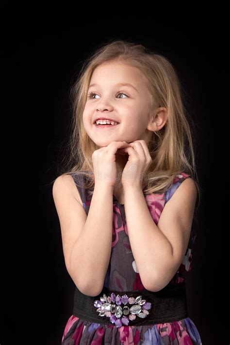 Seven Year Old Blonde Girl Stock Photo Image Of Face 38450164
