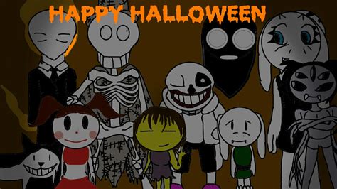 Happy Halloween Undertale X Creepypastas X Fnaf By Theblindartist18 On