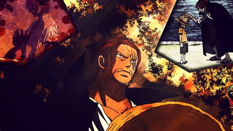 Anime One Piece Monkey D Luffy Shanks One Piece Hd Wallpaper