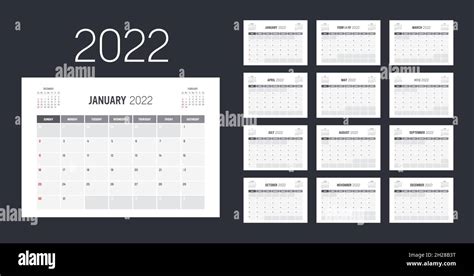 Calendario 2022 Mensile Fotografías E Imágenes De Alta Resolución Alamy