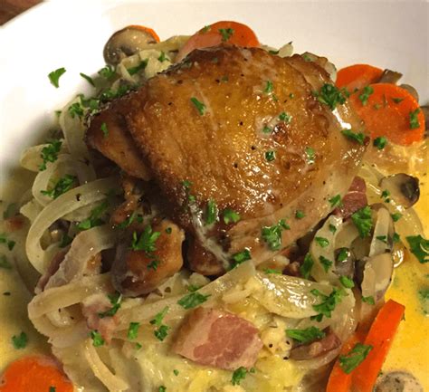 Coq Au Riesling Braised White Wine Chicken