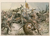 Albert Achilles in battle against Nuremberg in 1449 stock image | Look ...