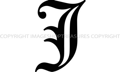 Old English Letter J Anglian Oe Tattoo Latin Irish Celtic Etsy