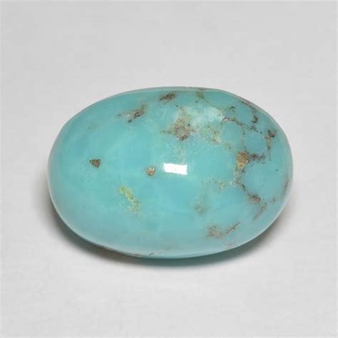 Loose 6 37 Ct Oval Turquoise Gemstone For Sale 14 1 X 10 Mm GemSelect