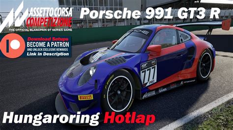 Assetto Corsa Competizione ACC Porsche 991 GT3 R Hotlap At Hungaroring