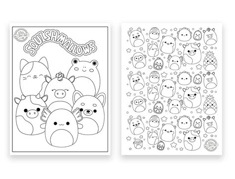 Cutest Ever Squishmallow Coloring Pages Kids Activities Blog