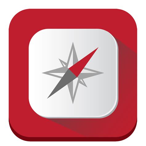 Compass Icon | Long Shadow iOS7 Iconset | PelFusion