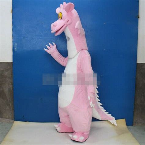 Pink Dinosaur Mascot Costume Suits Cosplay Party Game Dress Outfits