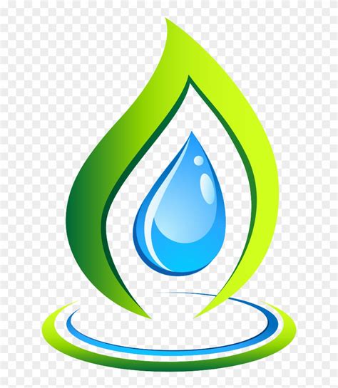 Drop Logo Leaf Recycling Symbol Water Drop On Leaf Vector Free