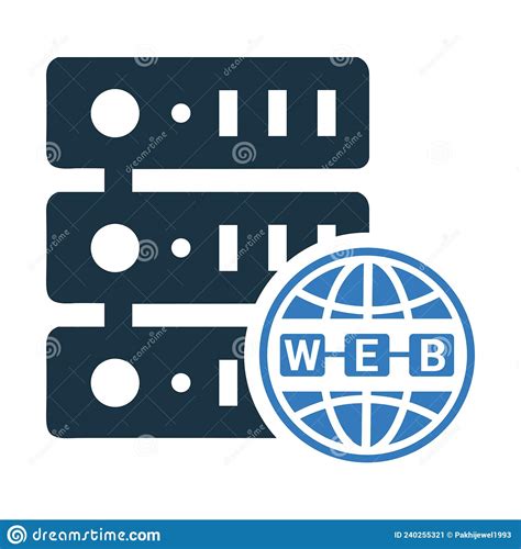 Web Server Icon Editable Vector Graphics Stock Vector Illustration