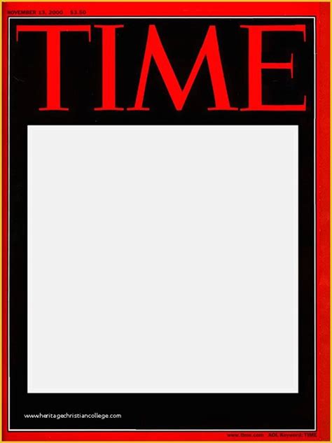 Time Magazine Cover Template Free Of 18 Blank Magazine Cover Design