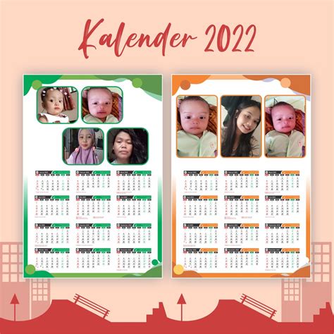 Jual Kalender Dinding 2022 Bisa Pakai Foto Shopee Indonesia
