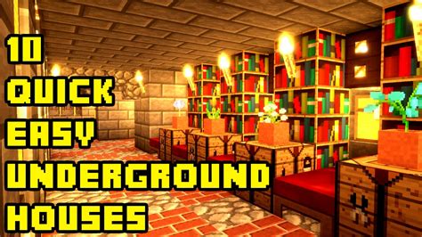 How do you build a house in minecraft? Minecraft: 10 Quick and Easy Underground House Tutorials ...