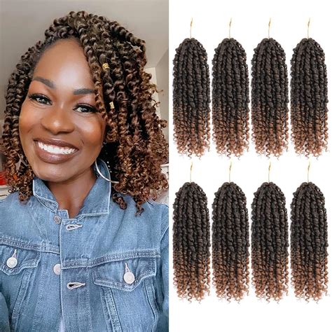 Buy Passion Twist Hair Inch X Pretwisted Passion Twist Crochet Hair For Women Short Pre