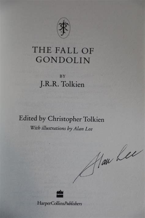 The Fall Of Gondolin Signed Uk First Edition By Jrr Tolkien New Hardcover 2018 1st Edition