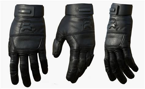 3d Leather Gloves Turbosquid 1485500