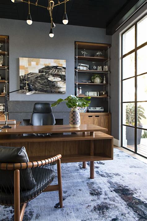 Mid Century Modern Home Office Design Ideas Interior
