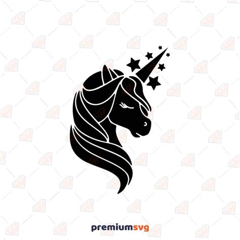 Unicorn Svg Bundle Cut File For Cricut Colorful Unicorn Head Vector