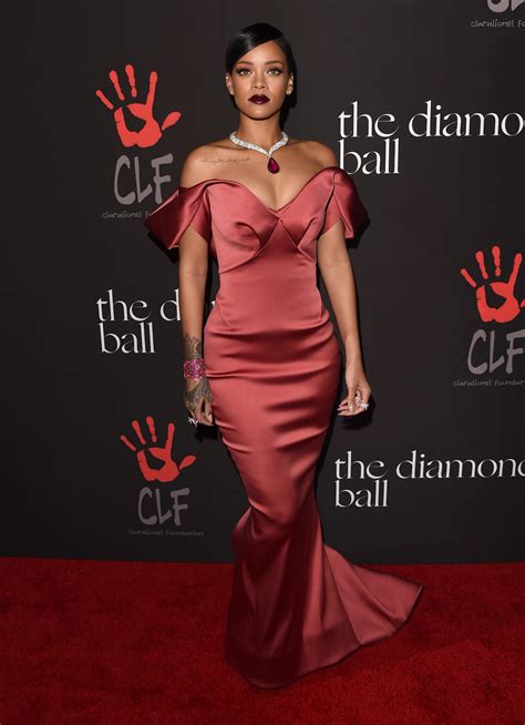 Rihannas Diamond Ball Dress Is Gold Dior — Photos