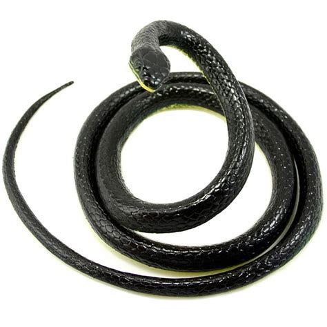 Large Black Soft Rubber Snake Prop 47 Realistic Reptile Animals Toy