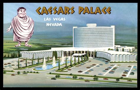 Vintage Caesars Palace Las Vegas Nevada Photo Postcard Caesars
