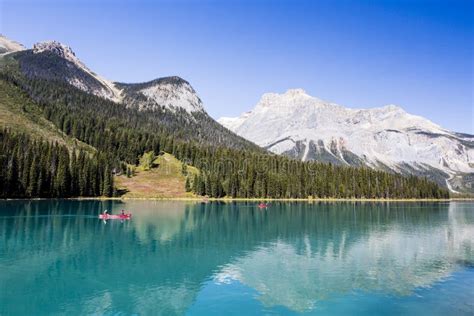 Emerald Lake Yoho National Park British Columbia Canada Stock Image
