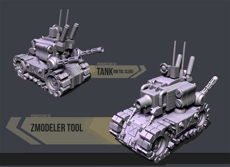 Tank Metal Slug 3d Model 3d Printable Cgtrader