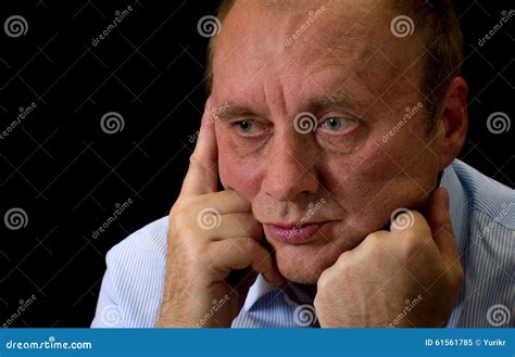 Mature Man With Despair On The Face Stock Image Image Of Look Person
