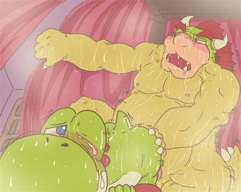 Rule 34 Bowser Color Dinosaur Front View Furry Furry Only