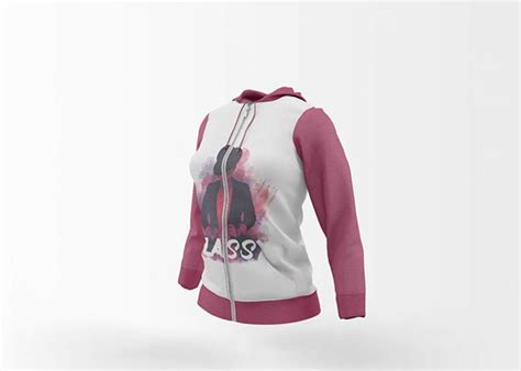 Free Girl Pink Hoodie Mockup On Behance