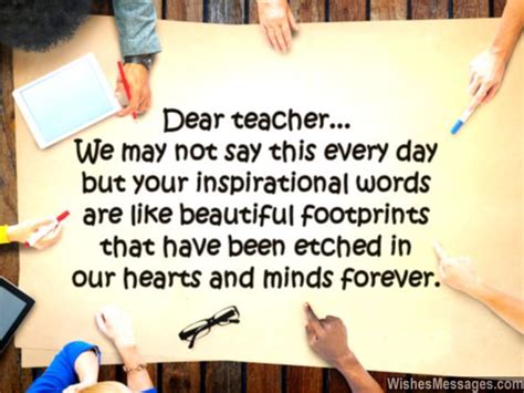 Thank You Notes For Teacher Messages And Quotes