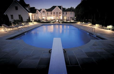 The Landscape And Pool Area Lighting Make This Mesmerizing Outdoor