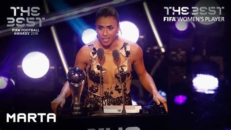 marta reaction the best fifa women s player 2018 youtube