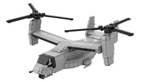 Lego Moc Mv 22 Osprey By Brickdefense Rebrickable Build With Lego