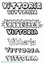 Coloriage du prénom Vittoria : à Imprimer ou Télécharger facilement
