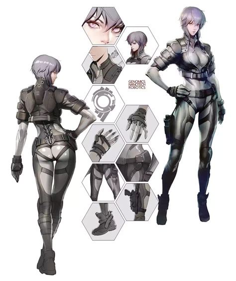 Mokoto Ghost In The Shell Concept Art Characters Ghost In The