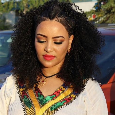 Clipkulture Beautiful Habesha Bridal Hairstyle With Ethiopian Hair