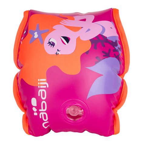 Kids Swimming Soft Armbands 15 30kg Printed Mermaid Pink