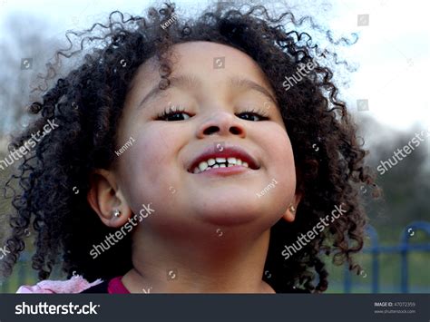 Young Black Baby Girl Curly Hair Stock Photo 47072359 Shutterstock