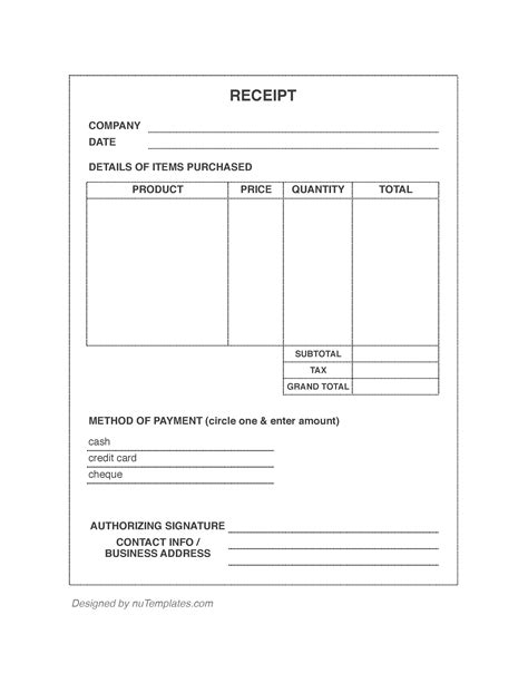 50 Receipt Samples Format And Examples 2023